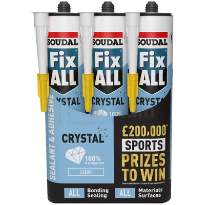 Soudal Fix All Crystal Clear - Triple Pack 'Rewards' Promo