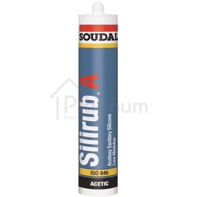 Soudal Silirub A - High Quality Sanitary Grade Acetoxy Silicone