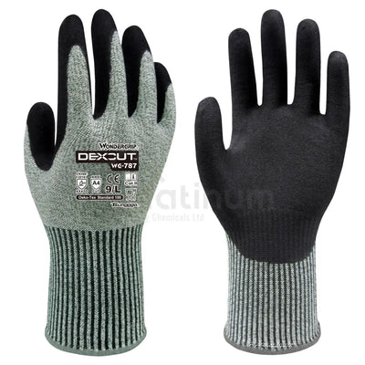 Wonder Grip WG-787 DEXCUT® - Cut & Heat Resistant Gloves (Nitrile Palm) - ISO Cut Level D