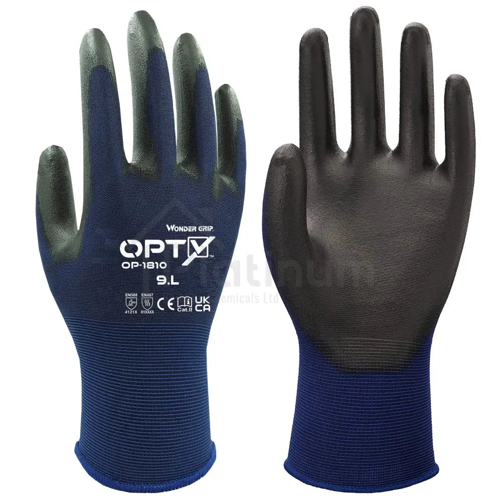 Wonder Grip AQUA Orange Foam Latex Wet Work Gloves - View #9