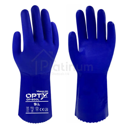 Wonder Grip OP-600L OPTY™ - Chemical Resistant Gloves (PVC Coated)