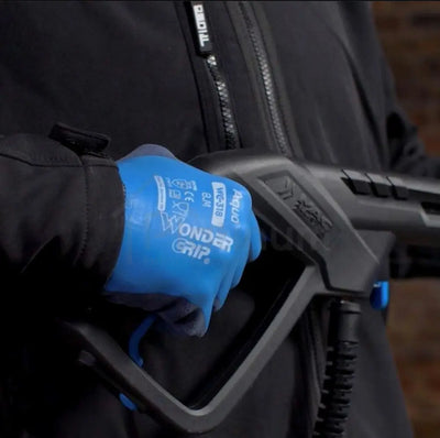 Wonder Grip WG-318 AQUA - Water Resistant Gloves (Latex Palm)