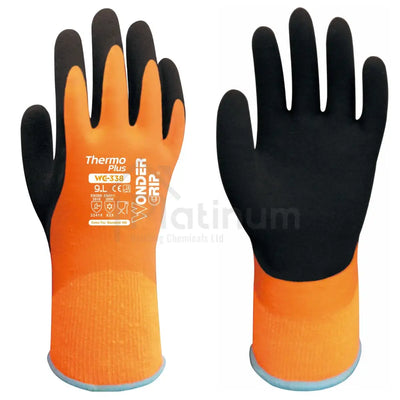 Wonder Grip WG-338 THERMO PLUS - Thermal & Water Resistant Gloves (Latex Palm)