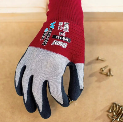 Wonder Grip WG-355 DUAL - General Purpose Gloves (Latex Palm)