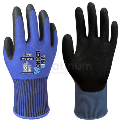 Wonder Grip WG-500B FLEX - Oil & Wet Resistant Gloves (Nitrile Palm)