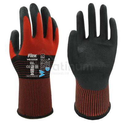 Wonder Grip WG-500R FLEX - Oil & Wet Resistant Gloves (Nitrile Palm)