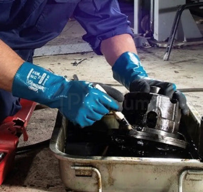 Wonder Grip WG-528L OIL GUARD - Oil Resistant Gloves (Nitrile Palm)