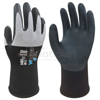 Wonder Grip WG-555 DUO - General Purpose Gloves (Nitrile Palm)